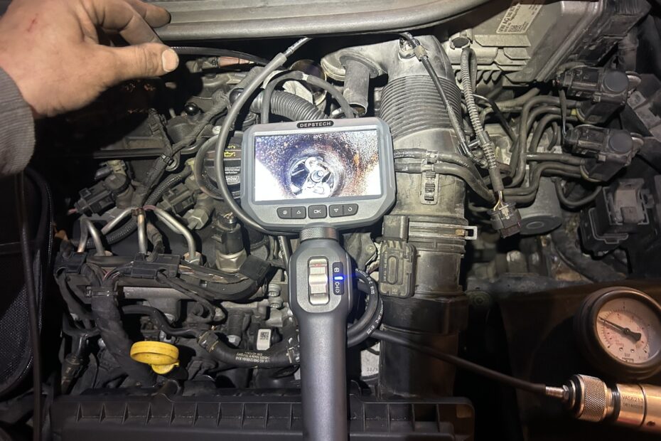 Diagnostic Volkswagen turbo avec caméra garage Ledoux à Wattrelos