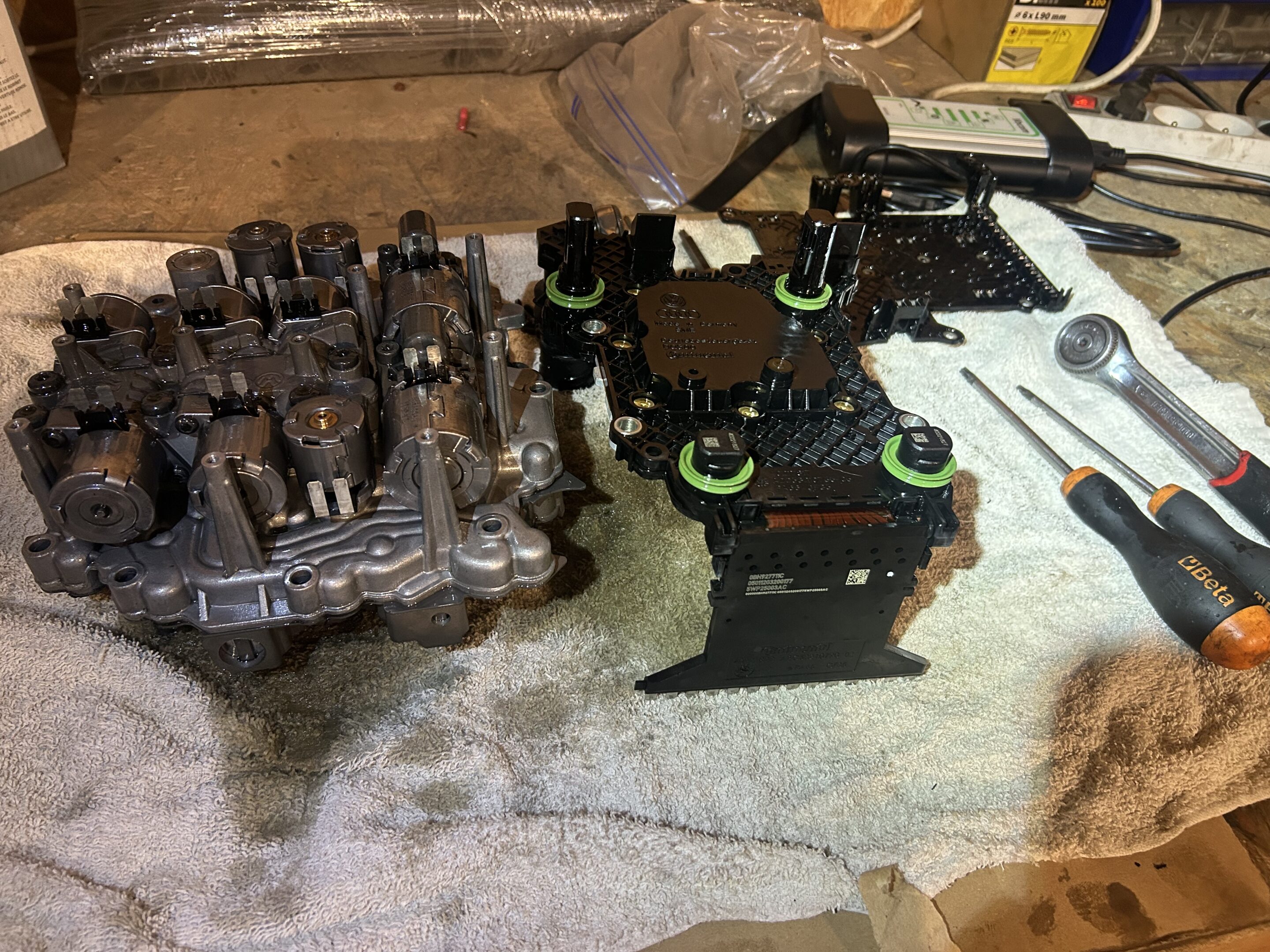 demontage-Mécatronic-Audi-garage-ledoux