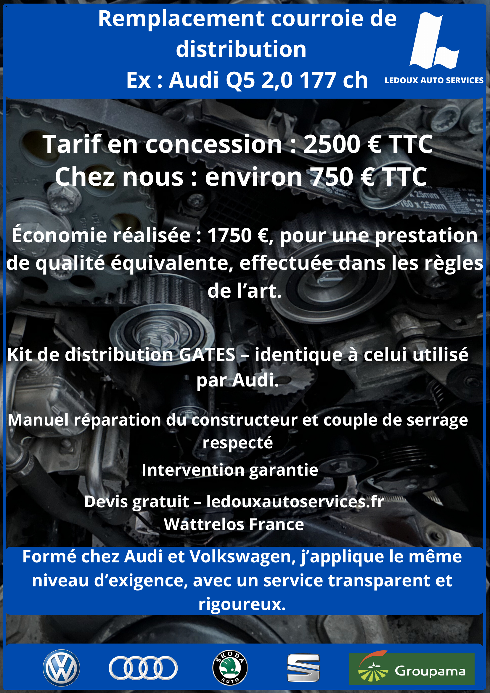 Promo courroie Audi Q5